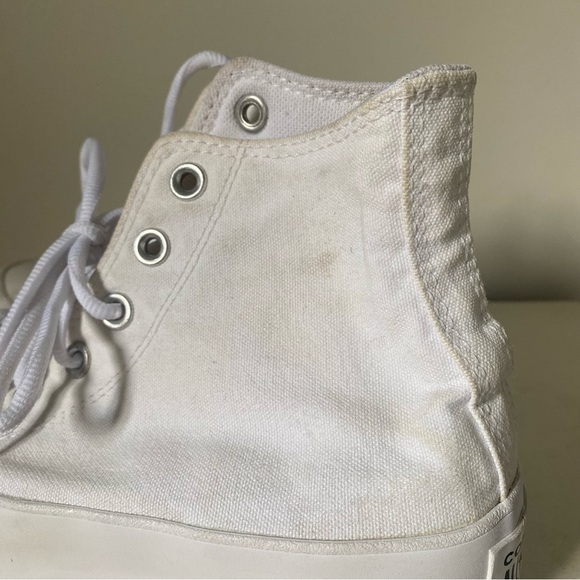 Converse All Star Chuck Taylor White Lugged High Top Sneakers Woman’s 7 - Picture 7 of 12